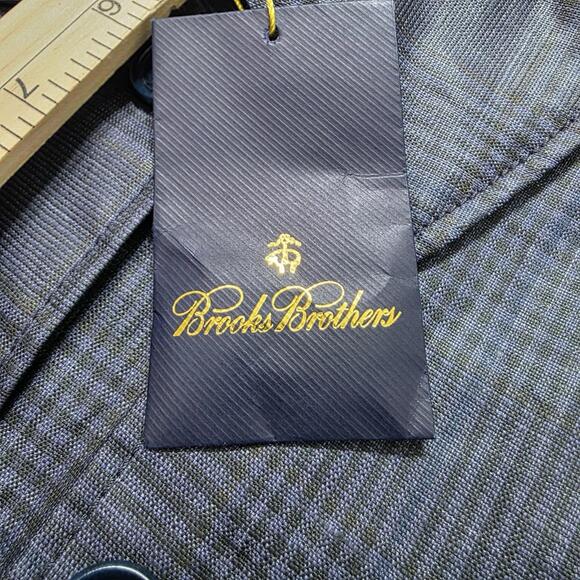 NWT Brooks Brothers Red Fleece Plaid Blue Black Rain Cape Jacket S - Picture 9 of 9